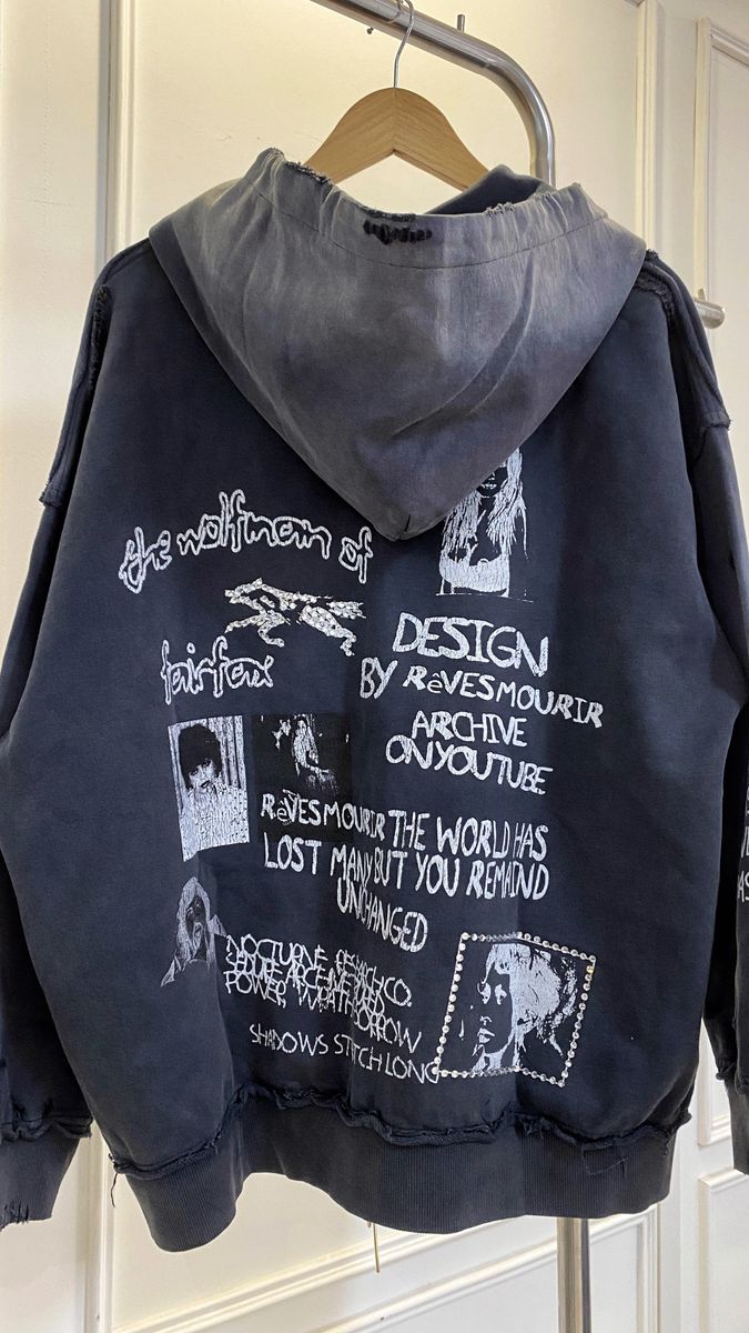 ANGELS FLY ZIP UP HOODIE REVES MOURIR