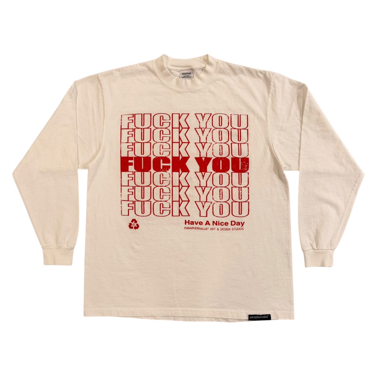 F.U. LONG SLEEVE TEE PARAPHERNALIA97