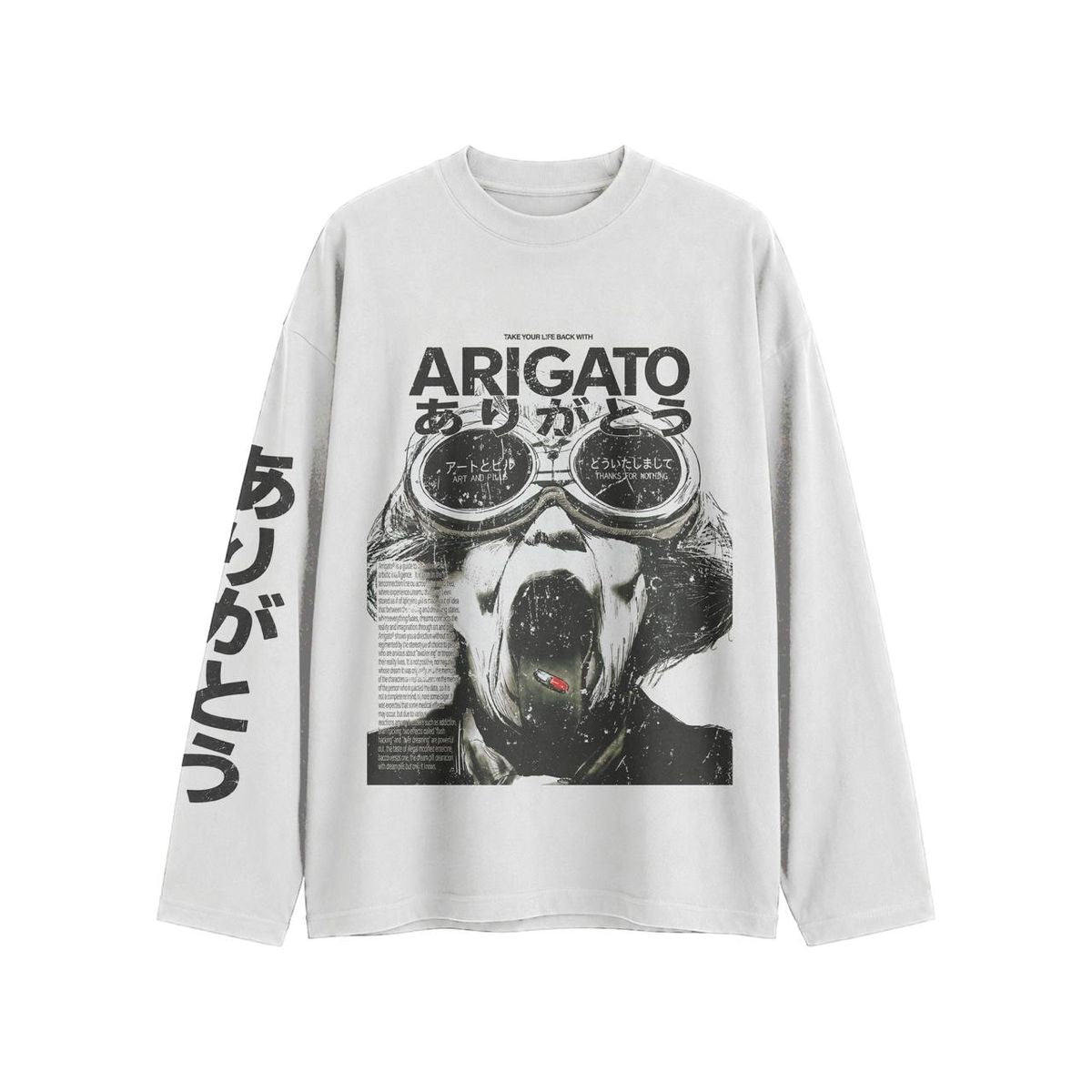 KAMIKAZE LONG SLEEVE TEE THNX FOR NOTHING