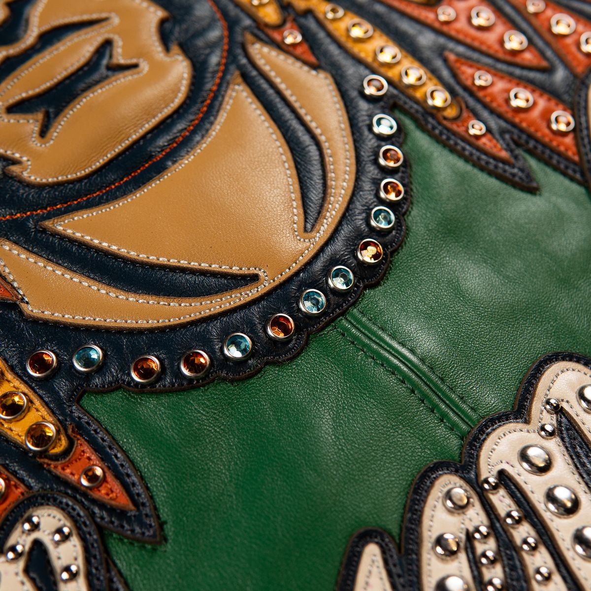 PELLE PELLE LEGENDARY JACKET STUD AND RHINESTONES