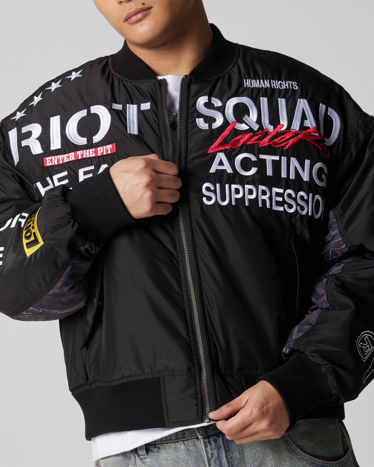 RIOT SQUAD BOMBER JACKET LOITER