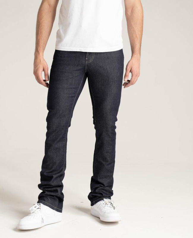 RAW STRETCH STACK DENIM