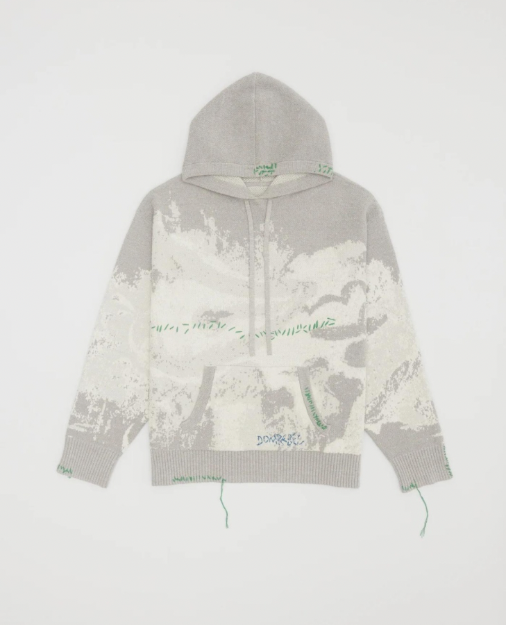 SPLASH KNIT HOODIE DOMREBEL