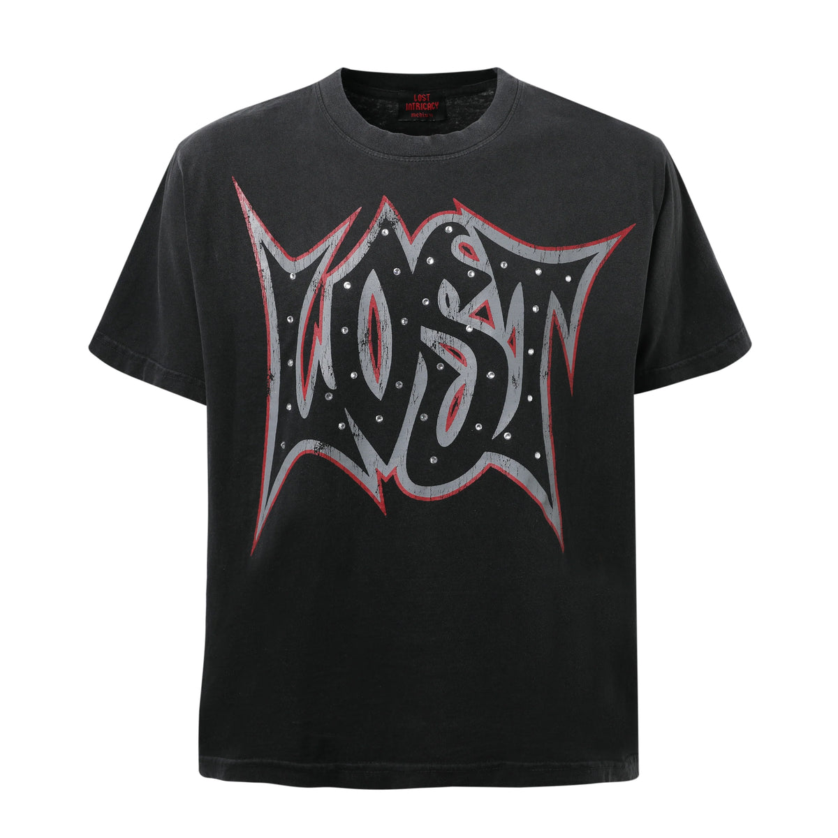 Black Lost Outline T-Shirt