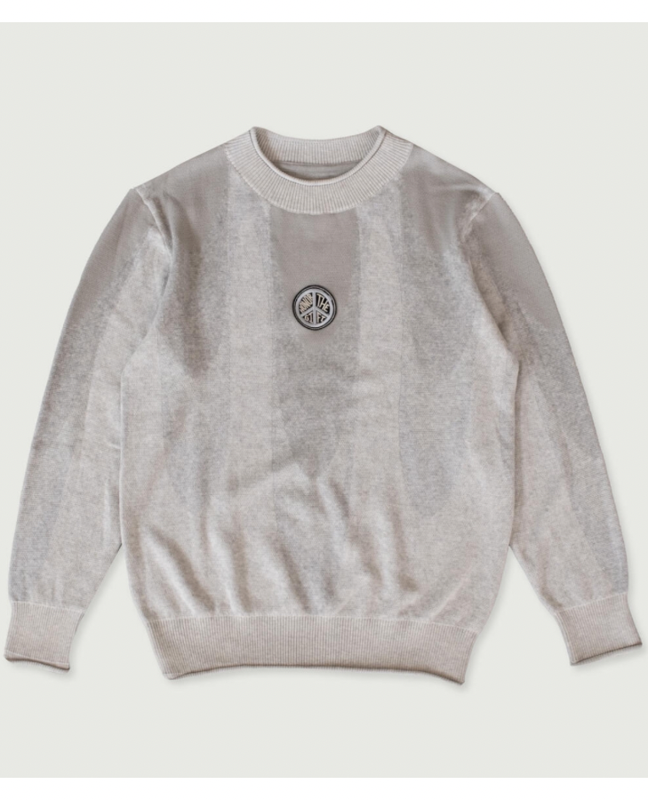 JACQUARD DRIP SWEATER H.T.G
