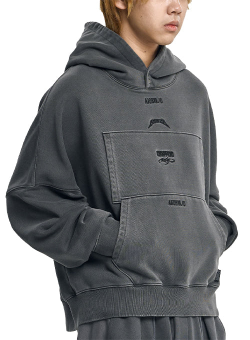 DUAL POCKET WASHED HOODIE AJOBYAJO
