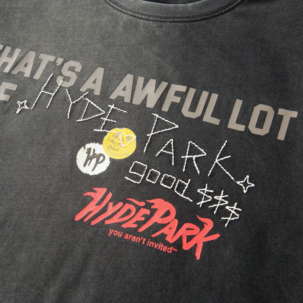 ALOCS STICKERED UP TEE HYDE PARK