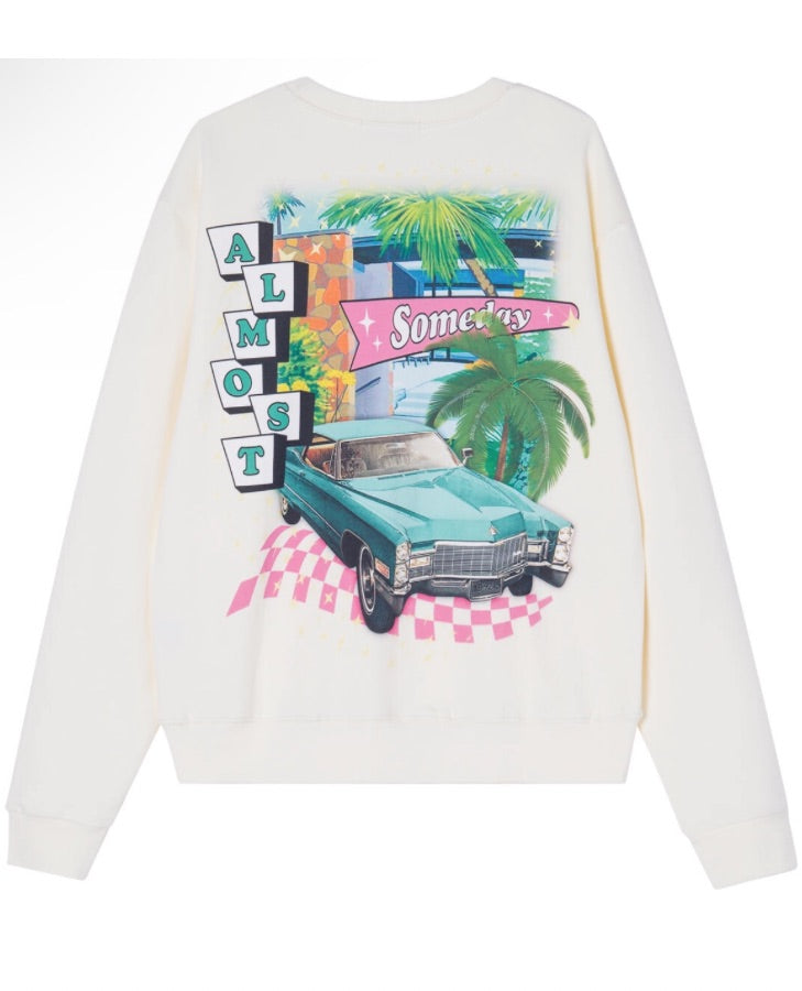 RETRO CREWNECK ALMOST SOMEDAY