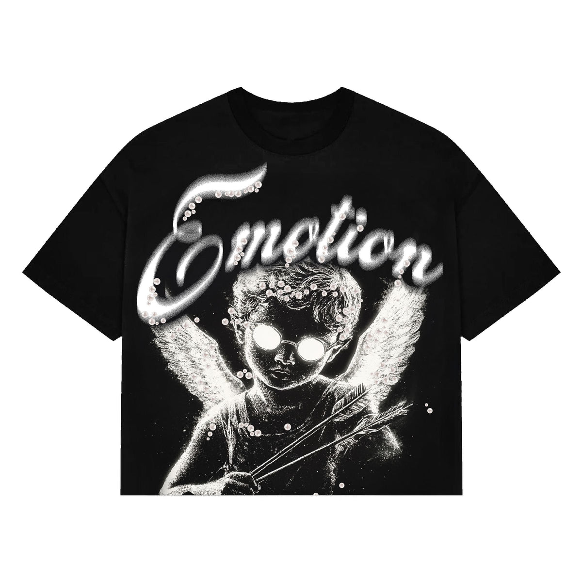 PEARL CROPPED TEE MIXED EMOTION