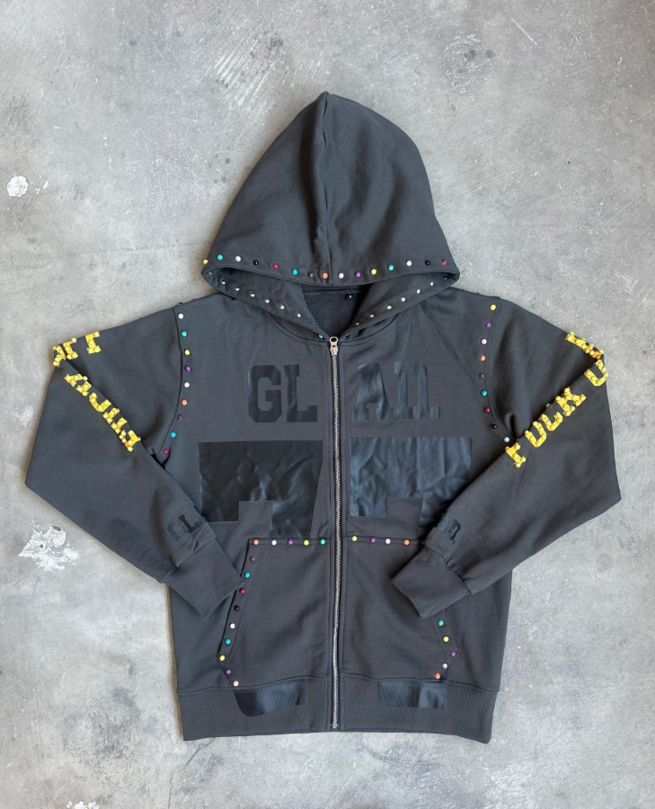 GLAD TIDINGS F**CK OFF ZIP UP