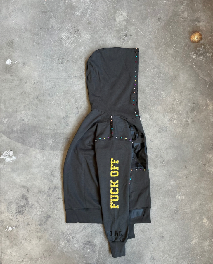 GLAD TIDINGS F**CK OFF ZIP UP