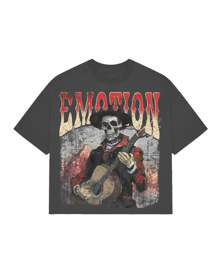 SKELETON GUITAR TEE MIXED EMOTION