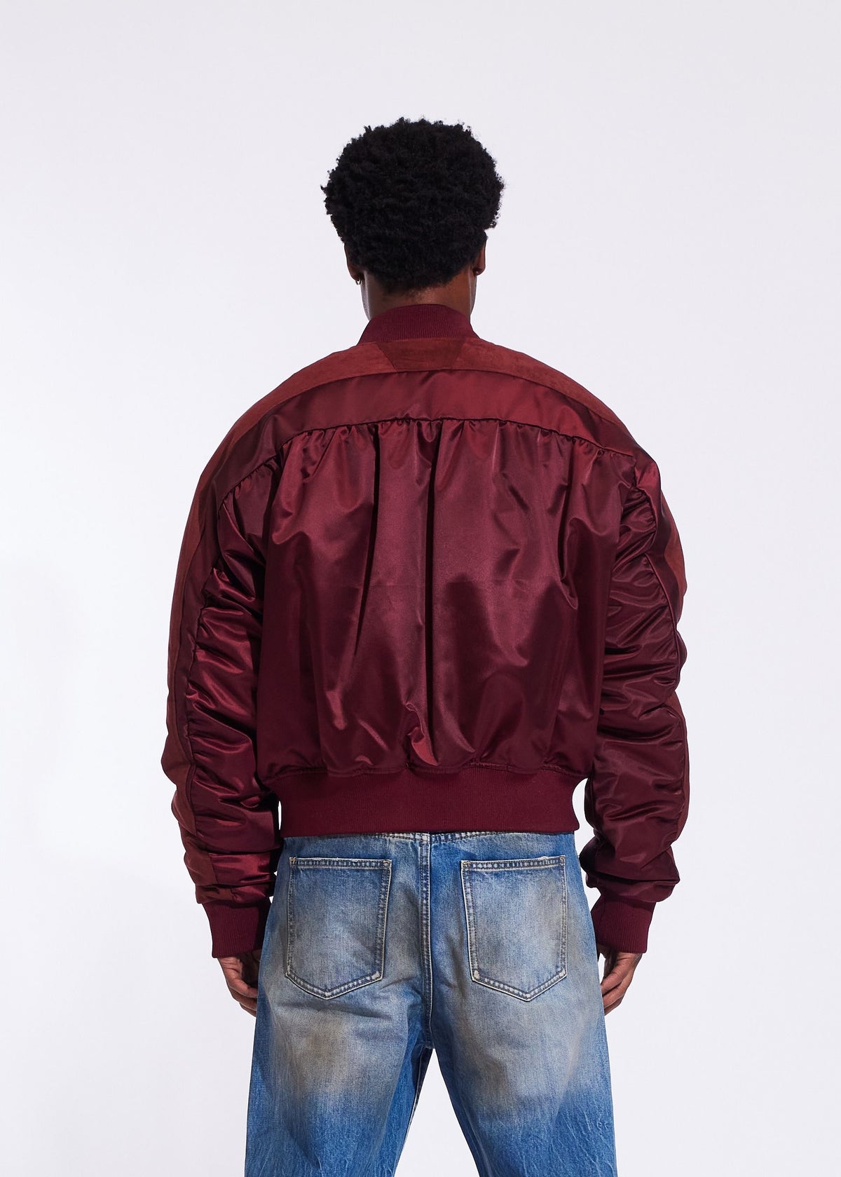 CLEAN BOMBER JACKET CRYSP DENIM