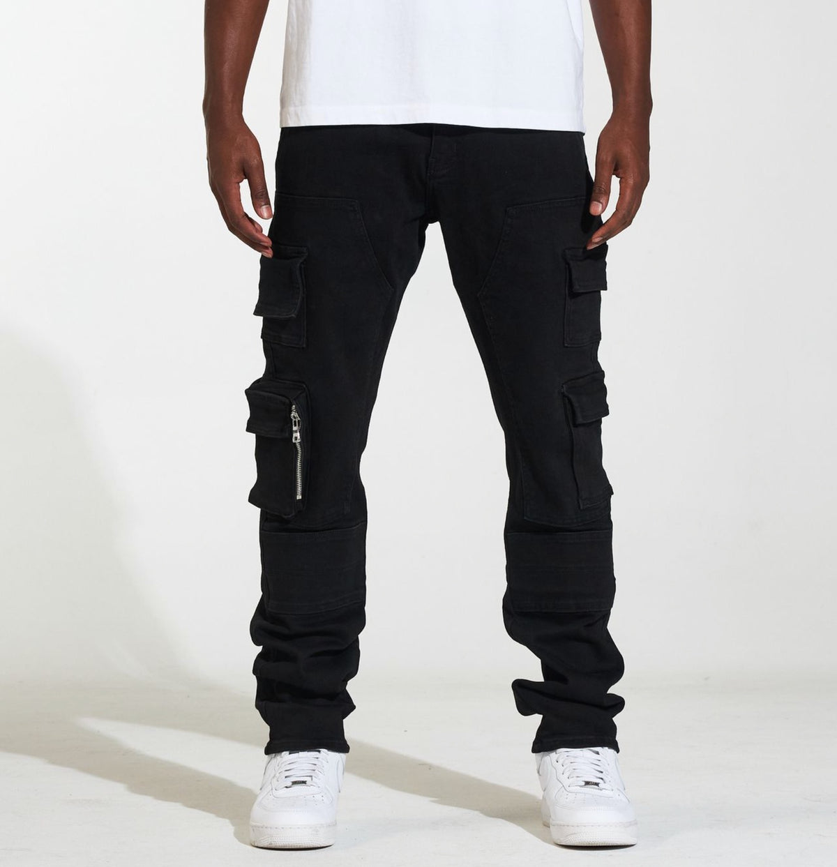 NELSON CARGO PANT CRYSP DENIM