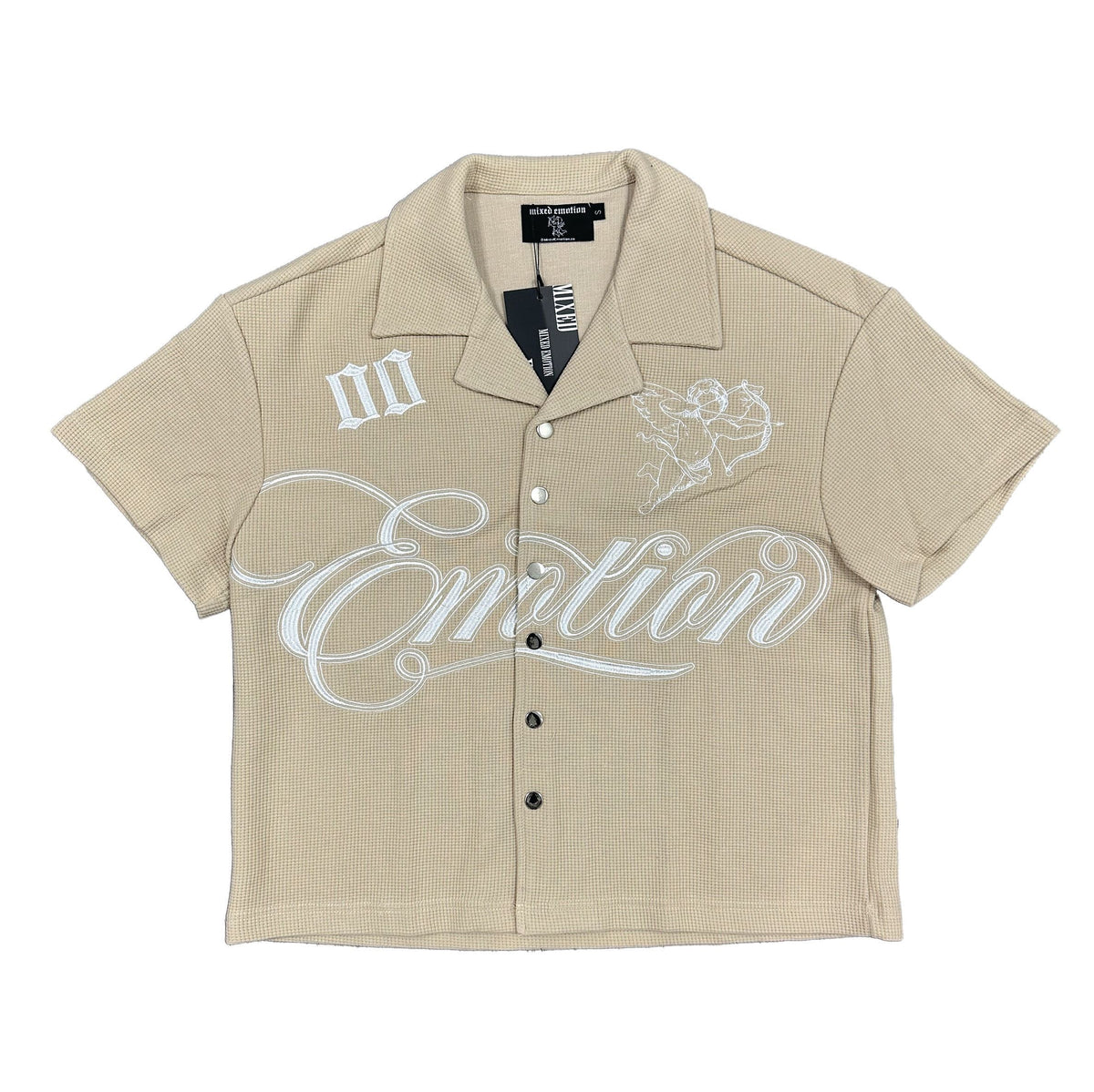 SIGNATURE BUTTON UP MIXED EMOTION