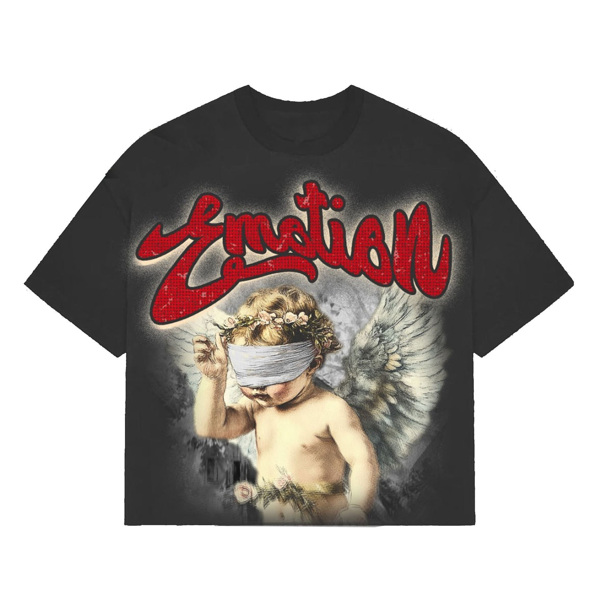 CROPPED BLINDED TEE MIXED EMOTIONS