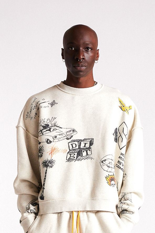 DOODLE CREWNECK SWEATSHIRT DSM