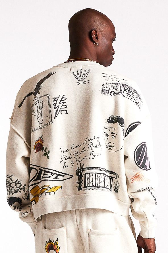 DOODLE CREWNECK SWEATSHIRT DSM