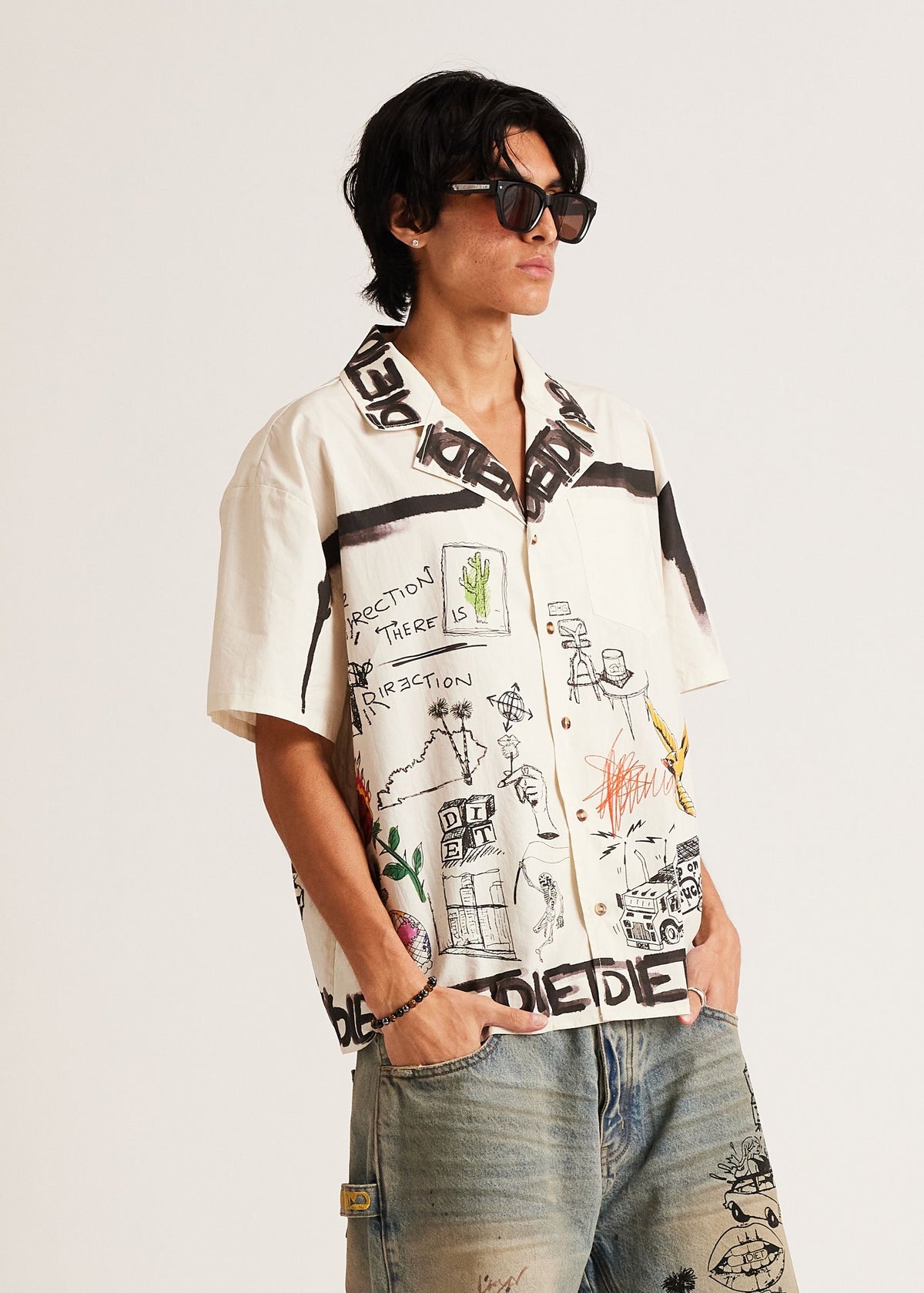 DOODLE BUTTON UP SHIRT DSM