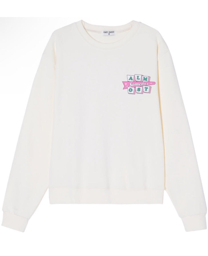 RETRO CREWNECK ALMOST SOMEDAY