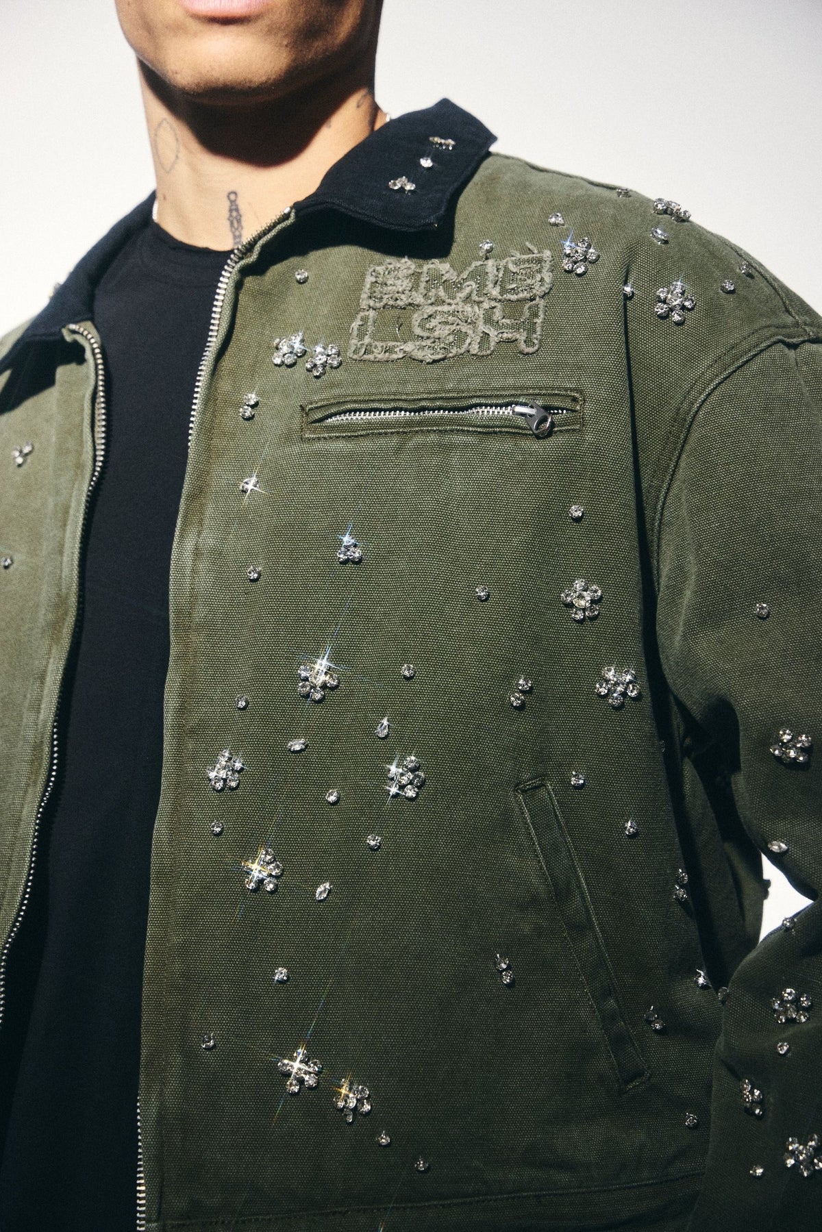 CLEAN UP WORK JACKET EMBELLISH