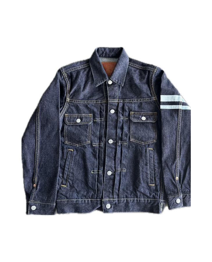 MENS DENIM WOVEN JACKET MOMOTARO