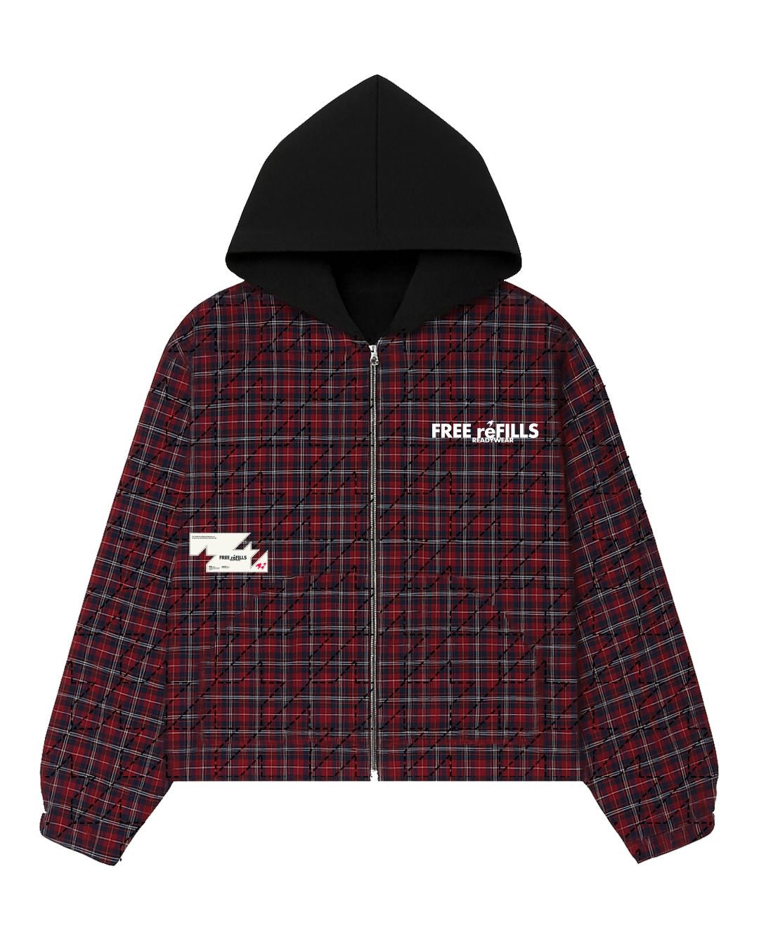 QUILTED FLANNEL ZIP JACKET FREE REFILLS