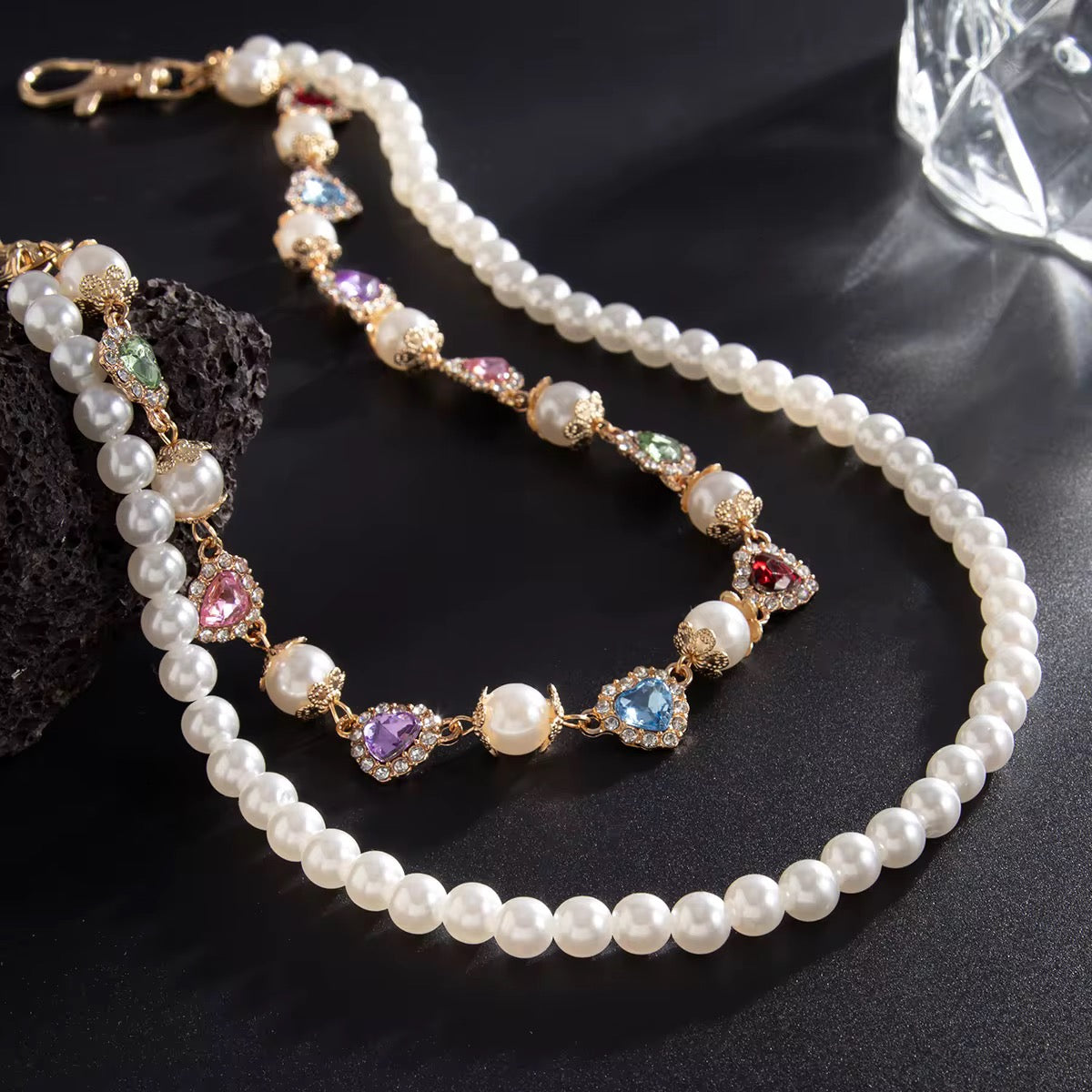 GLAD PEARL WALLET CHAIN