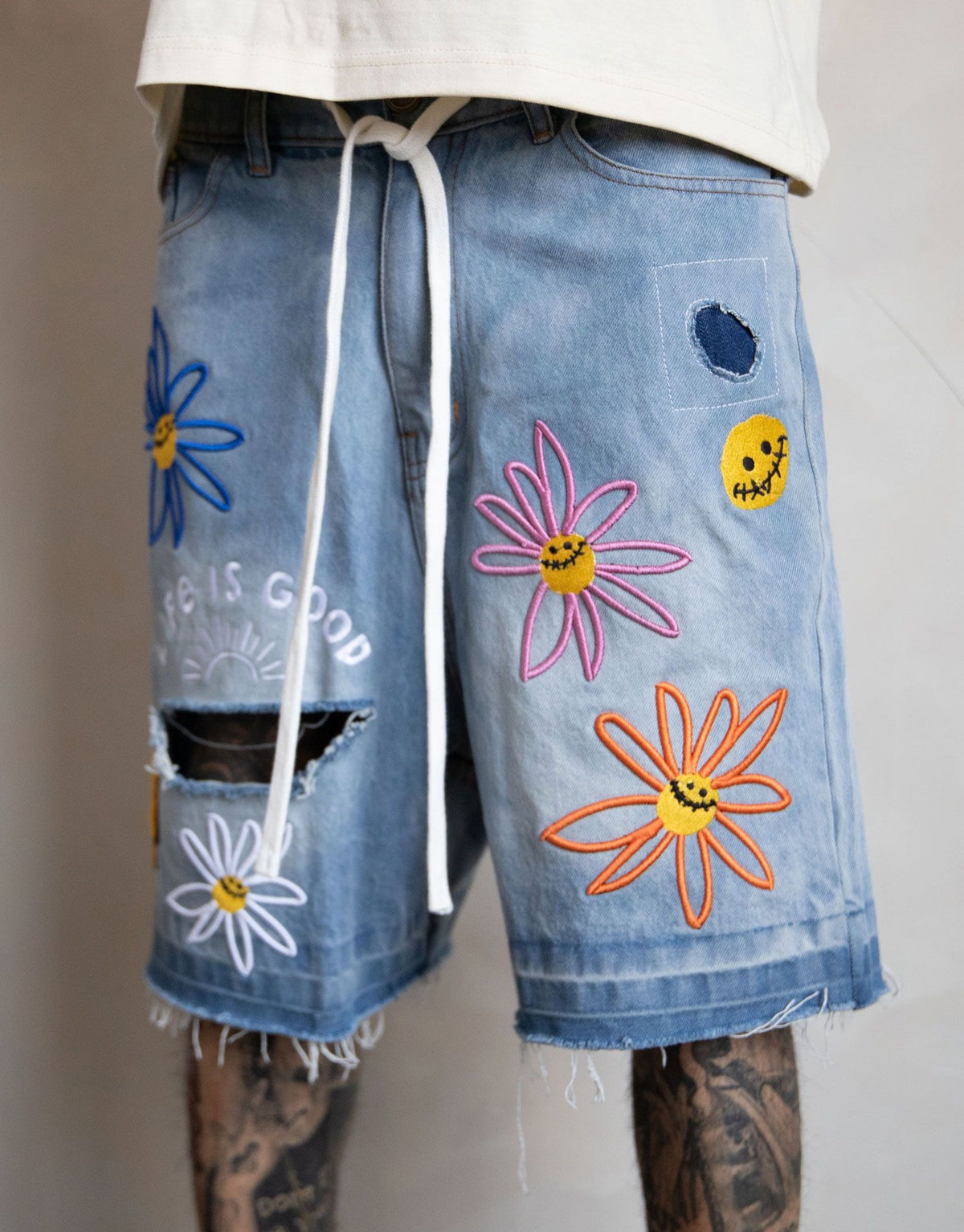 BRUJERIA LA ROMANA DENIM SHORT ALL HUMAN