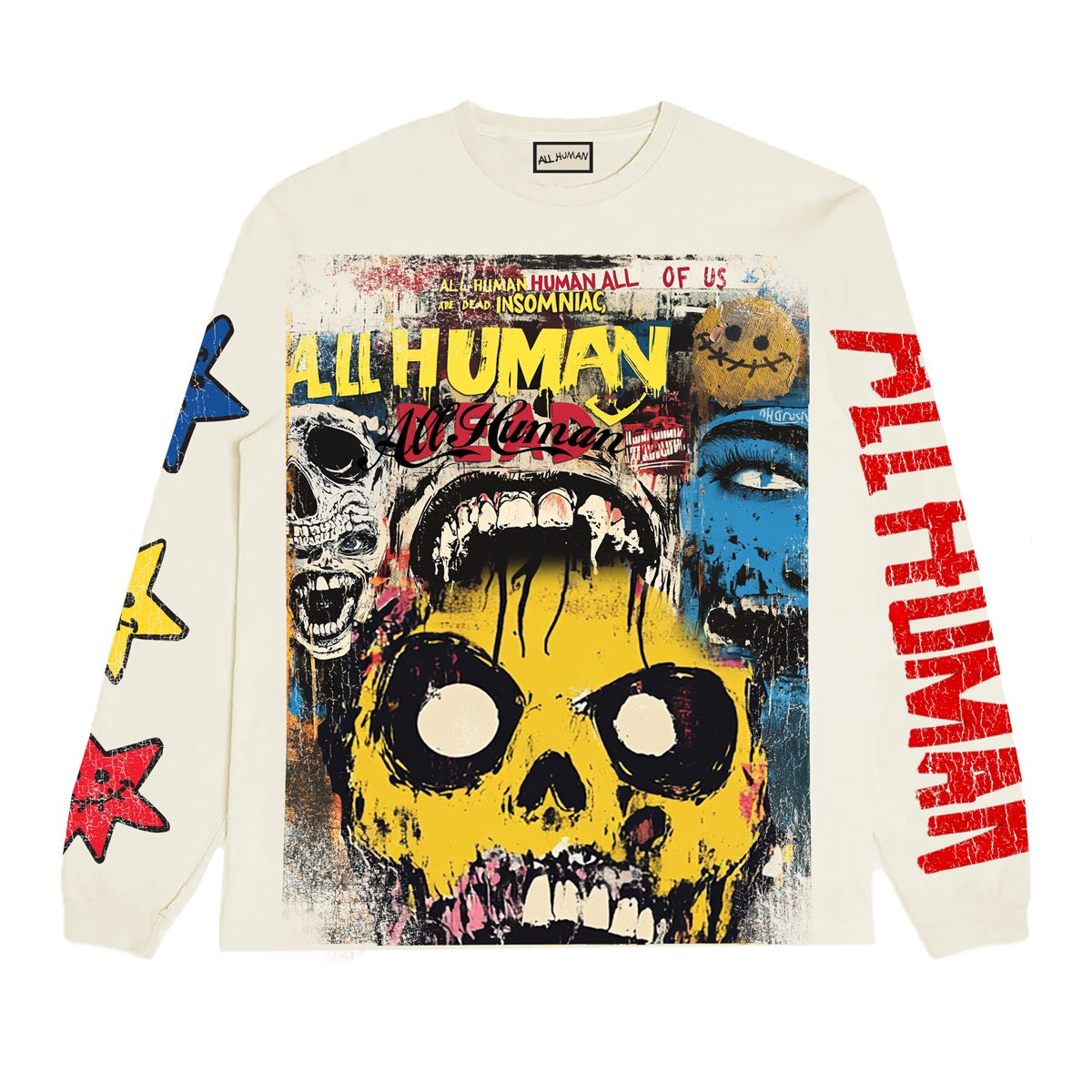 MIDNIGHT MAYHEM LONG SLEEVE TEE ALL HUMAN