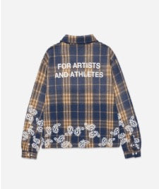 BLUE PLAID PAISLEY FLANNEL RYOKO RAIN
