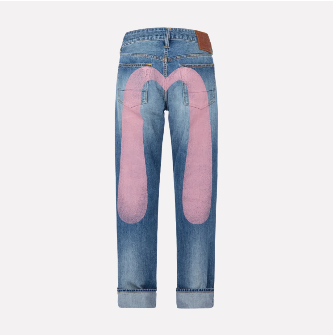 Evius Daicock Print Baggy-Fit Jeans #2000