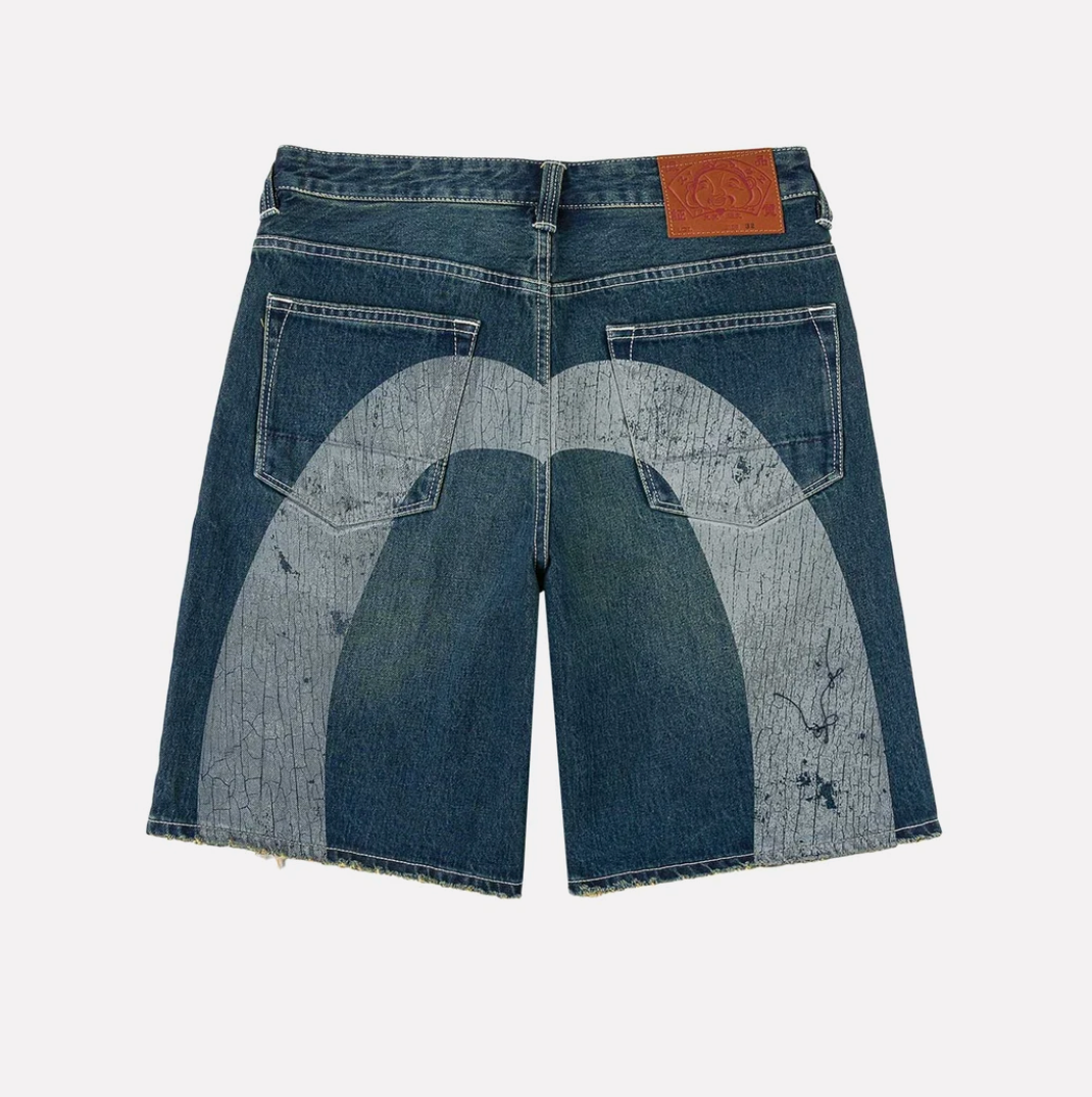 Evisu Daicock Denim Shorts