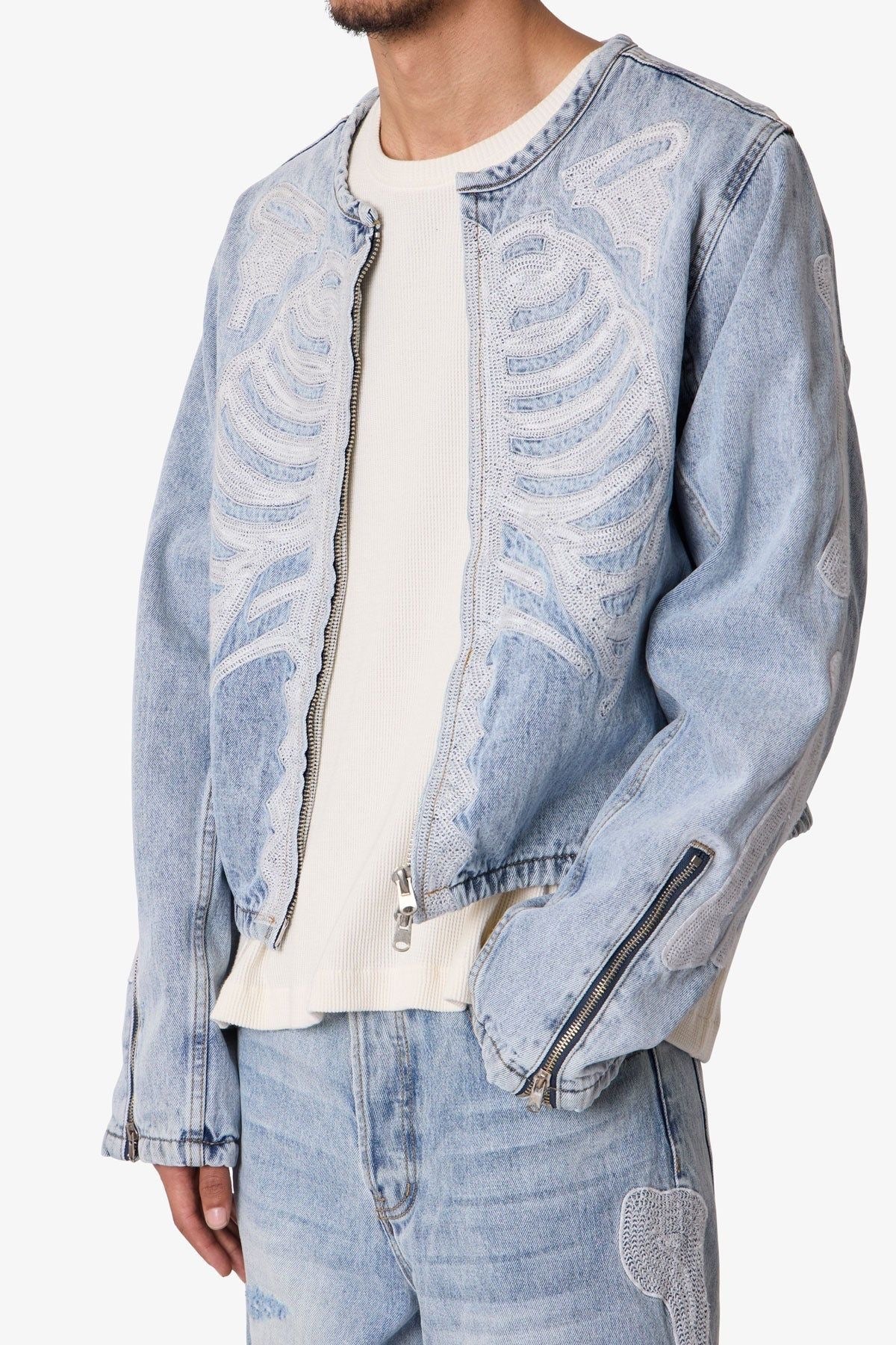 SKELETON MOTO JACKET MNML