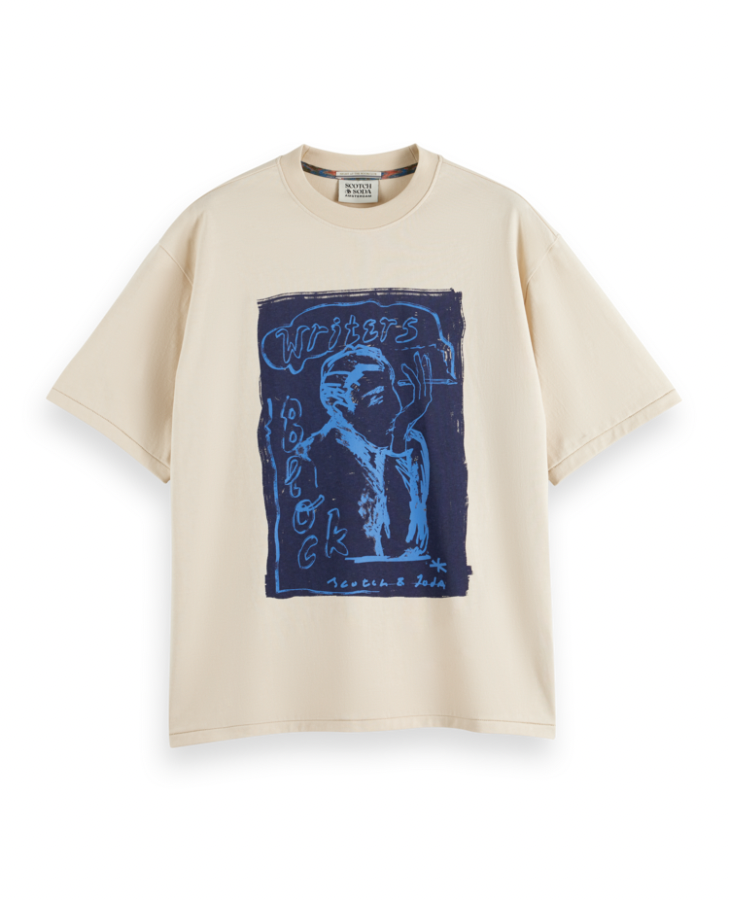 LOOSE FIT PRINTED ARTWORK TEE SCOTCH & SODA