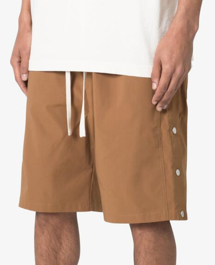 SIDE SNAP NYLON SHORTS MNML