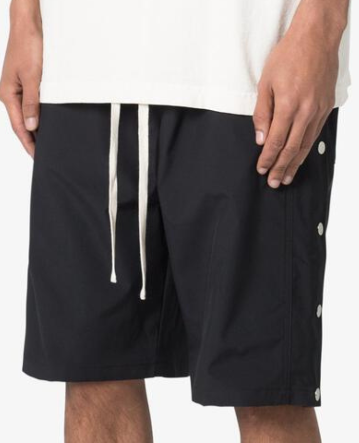 SIDE SNAP NYLON SHORTS MNML