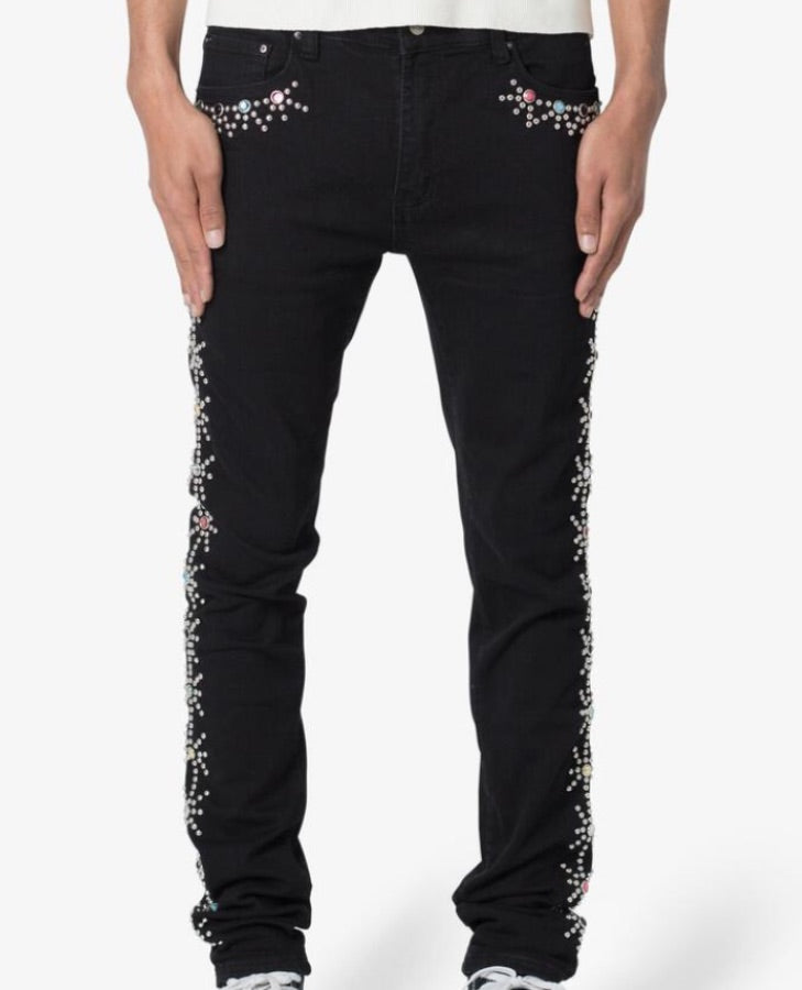 X620 STUDDED SKINNY DENIM MNML