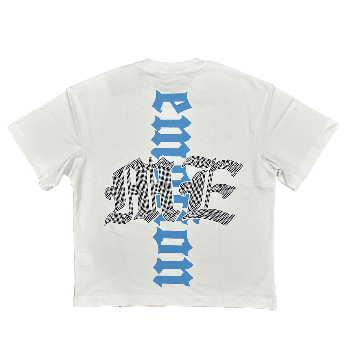 WHITE ANGEL RHINESTONE TEE MIXED EMOTION