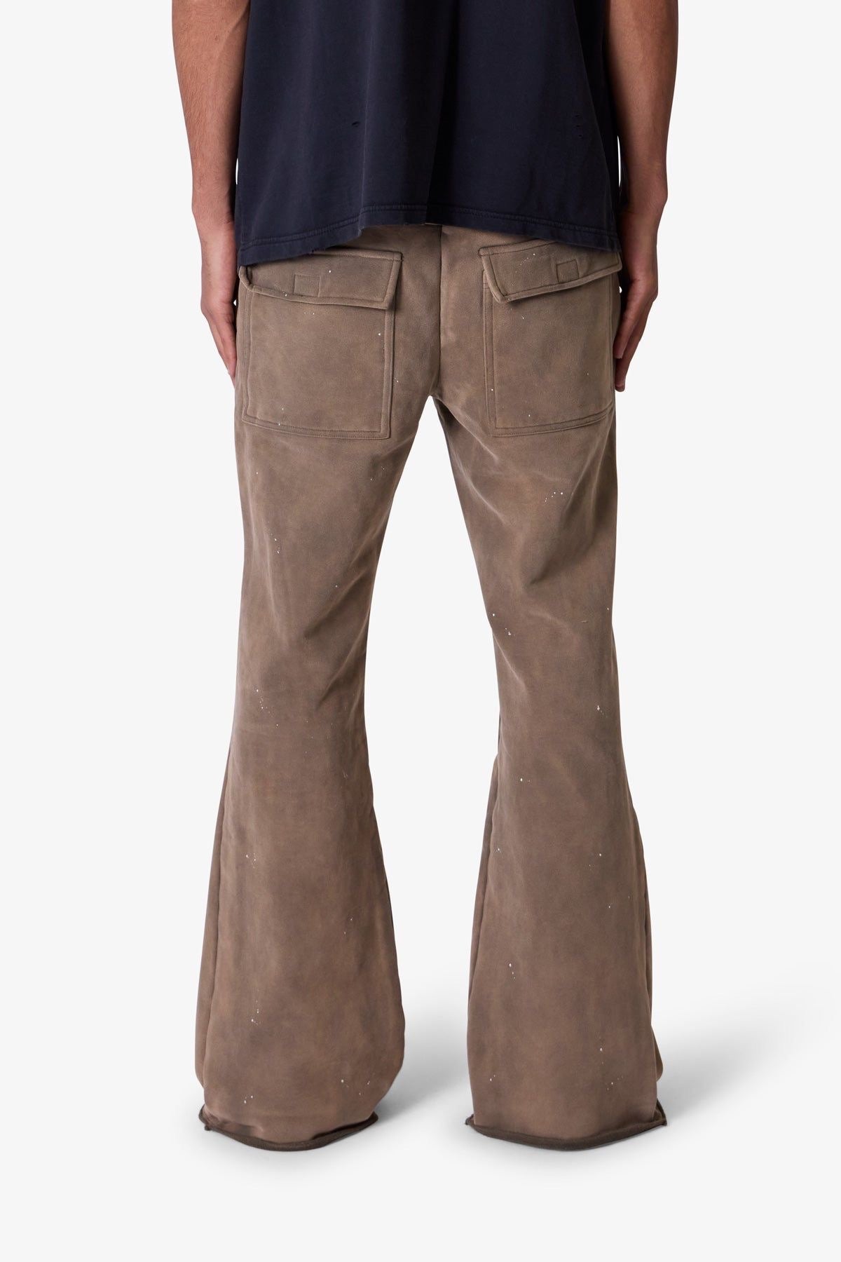 ZIPPER FLARE SWEATPANTS MNML