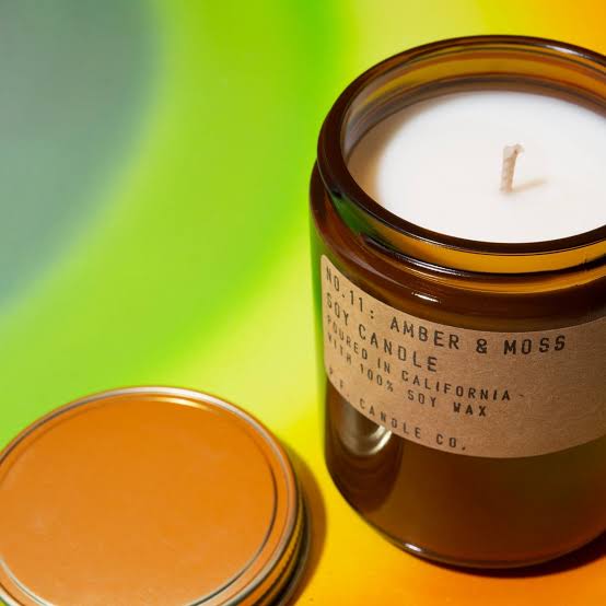 AMBER & MOSS STANDARD CANDLE