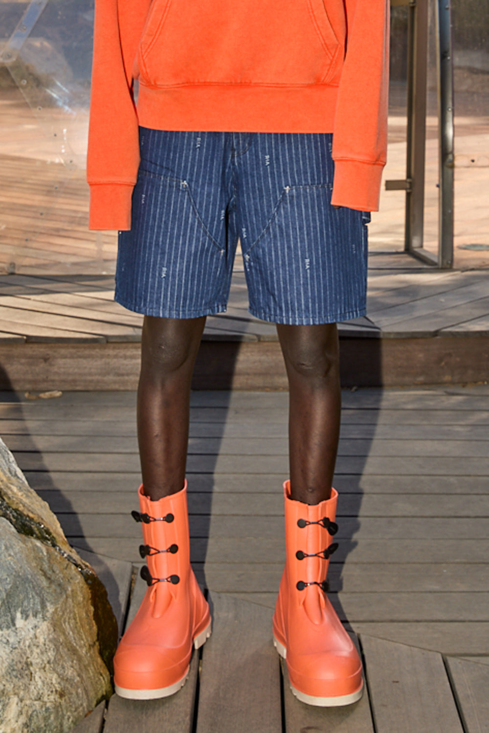 DANTE CARPENTER SHORT BLUE PINSTRIPE