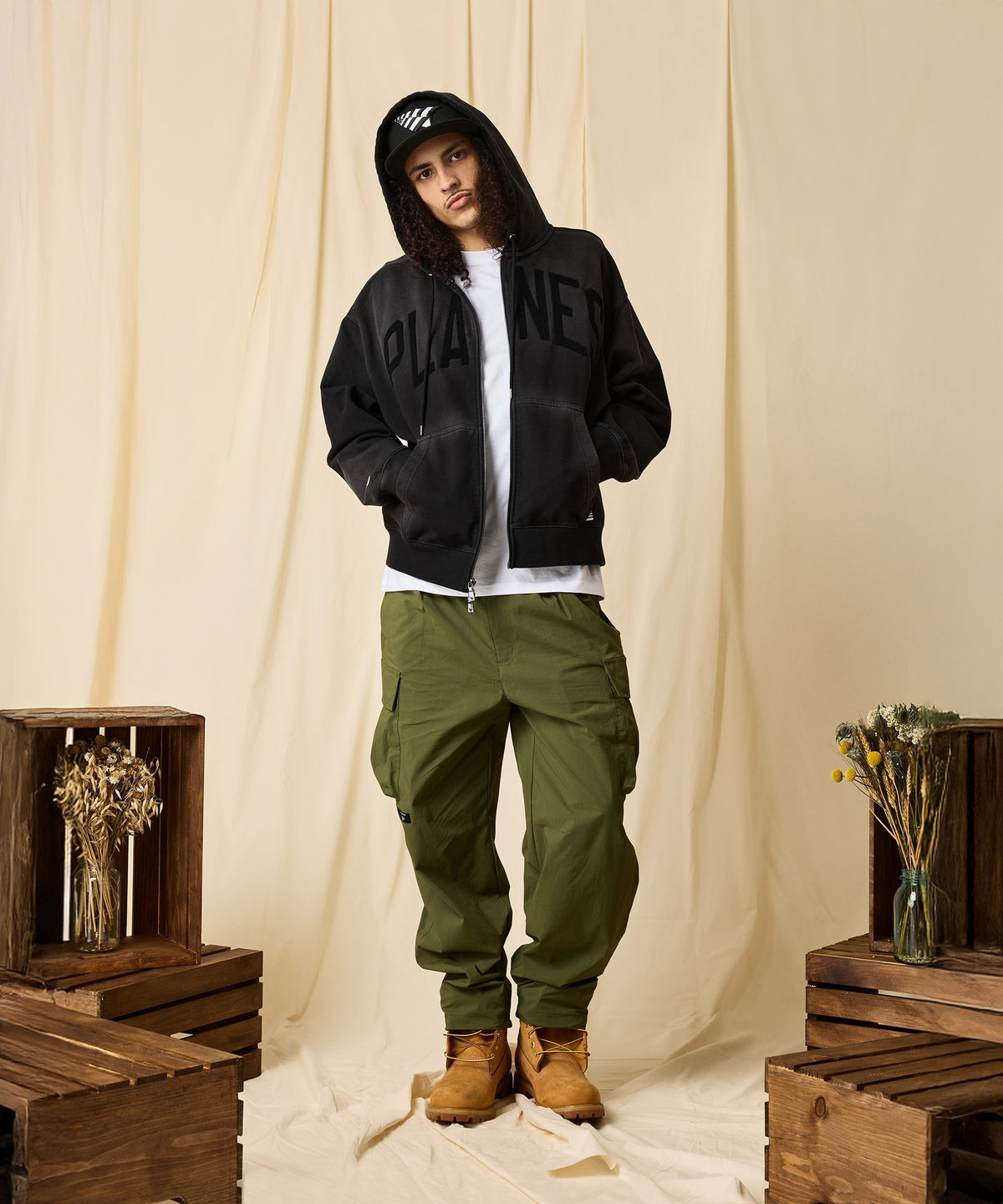 ARCHED HEAVYWEIGHT ZIP HOODIE PAPER PLANES
