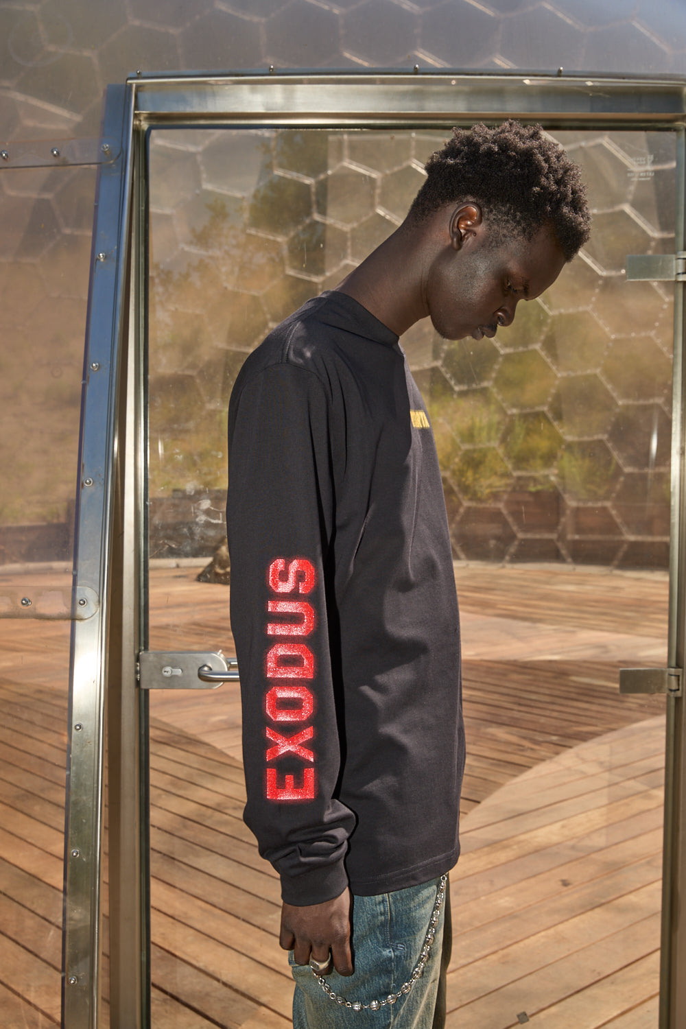 LAWRENCE L/S TEE BLACK EXODUS RTA