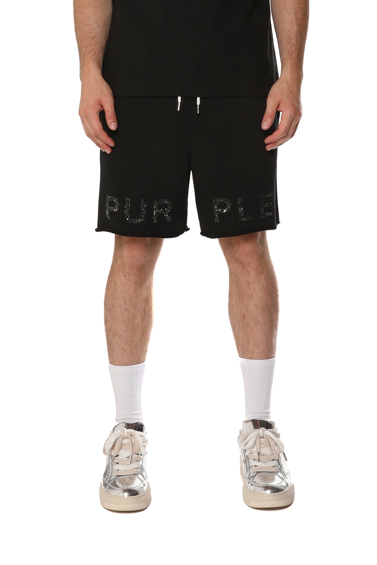 M4196-FTBS226 FRENCH TERRY SHORT PURPLE BRAND