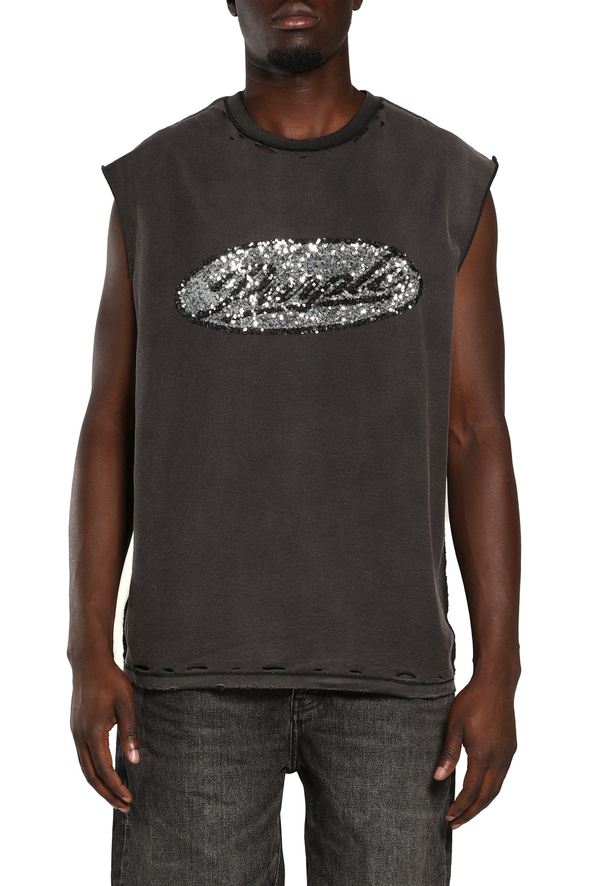 P103-TBDS226 SLEEVELESS TEE PURPLE BRAND