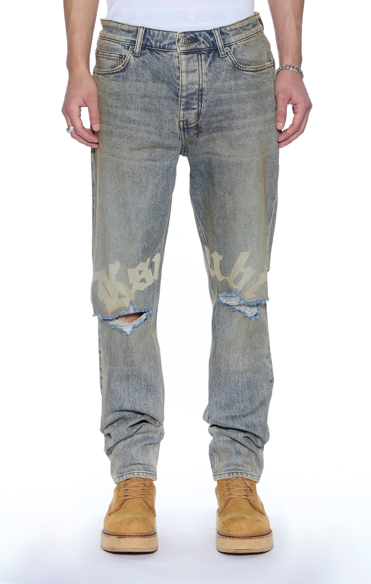 CHITCH STATURE BLUE TRASHED IDOLS JEAN KSUBI