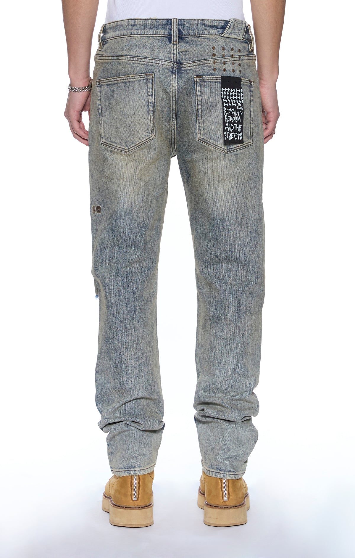 CHITCH STATURE BLUE TRASHED IDOLS JEAN KSUBI
