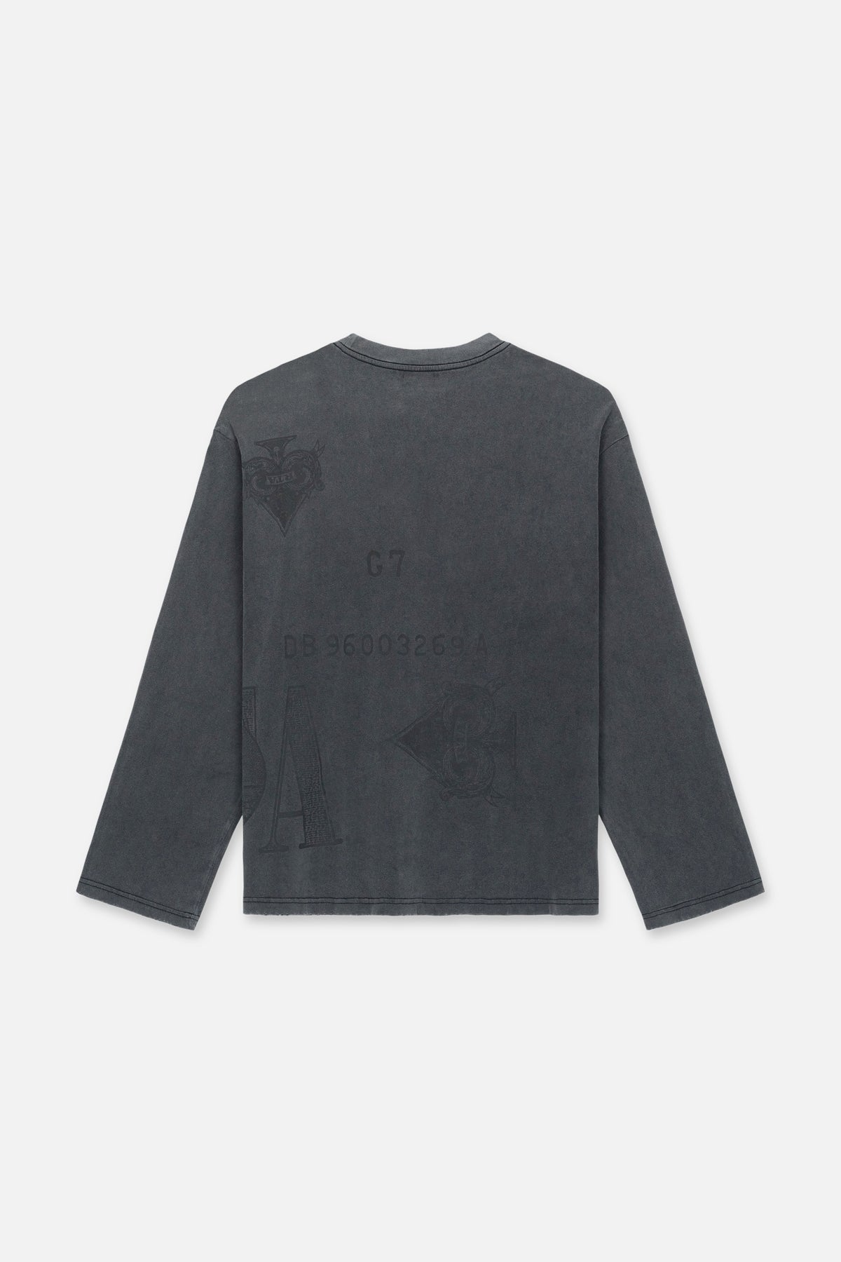 MARCEAU OVERSIZED LS TEE: COUNTERFIET RTA
